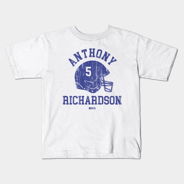 Anthony Richardson Indianapolis Helmet Font Kids T-Shirt by TodosRigatSot
